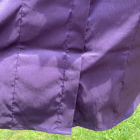 Express stretch - 13/14 purple button up short sleeve shirt - Picture 7 of 10